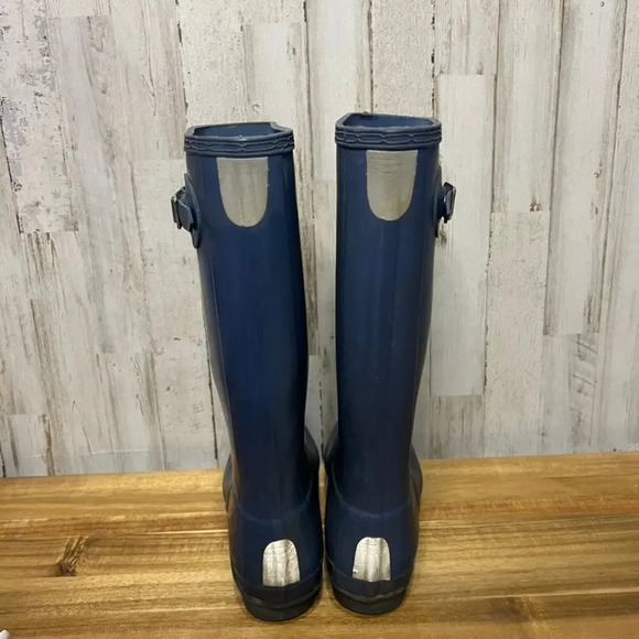 Hunter Women's Original Tall Rain Boots Navy Blue Size 5 - Picture 5 of 8